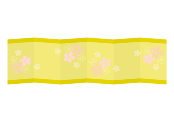 屏風の分割枠（一文字フレーム）