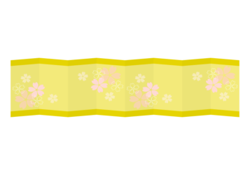 屏風の分割枠（一文字フレーム）