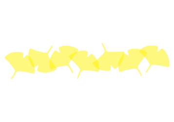 イチョウ形の分割枠（一文字フレーム）
