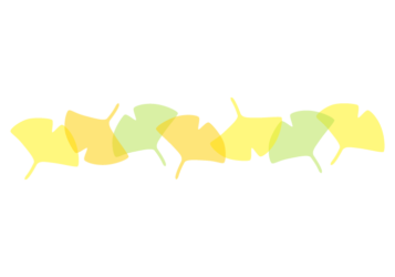 イチョウ形の分割枠（一文字フレーム）