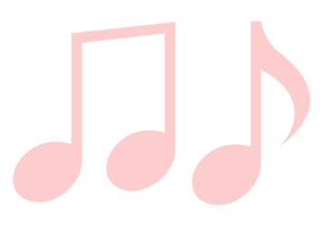 音符形の分割枠（一文字フレーム）