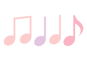 音符形の分割枠（一文字フレーム）