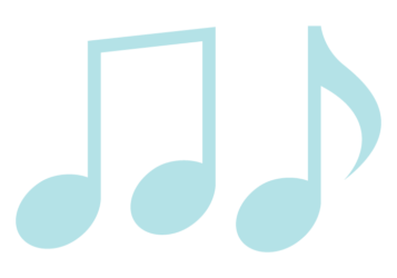 音符形の分割枠（一文字フレーム）