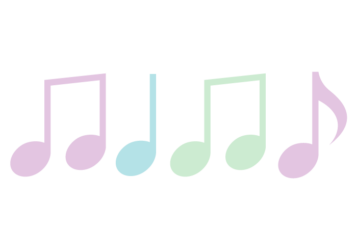 音符形の分割枠（一文字フレーム）