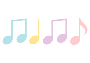 音符形の分割枠（一文字フレーム）