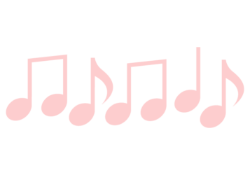 音符形の分割枠（一文字フレーム）