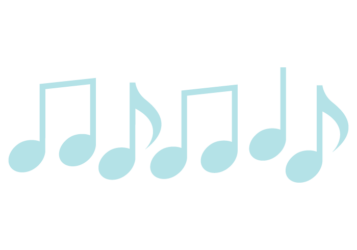 音符形の分割枠（一文字フレーム）