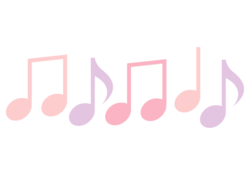 音符形の分割枠（一文字フレーム）