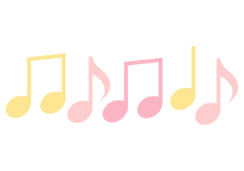 音符形の分割枠（一文字フレーム）