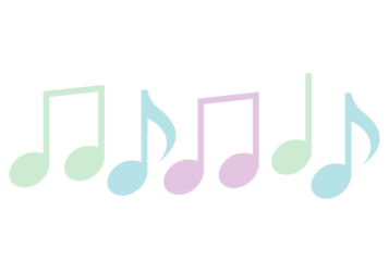 音符形の分割枠（一文字フレーム）