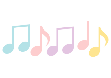音符形の分割枠（一文字フレーム）