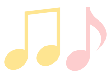 音符形の分割枠（一文字フレーム）