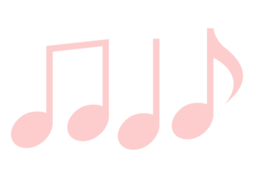 音符形の分割枠（一文字フレーム）