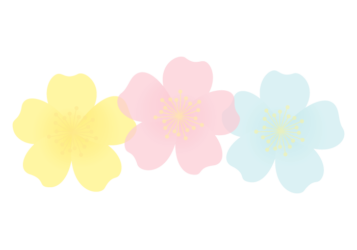 バラ（薔薇）の分割枠（一文字フレーム）