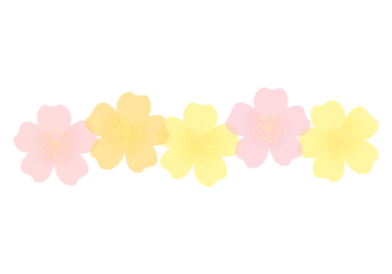 バラ（薔薇）の分割枠（一文字フレーム）