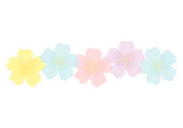 バラ（薔薇）の分割枠（一文字フレーム）