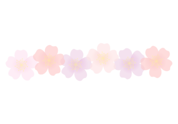 バラ（薔薇）の分割枠（一文字フレーム）