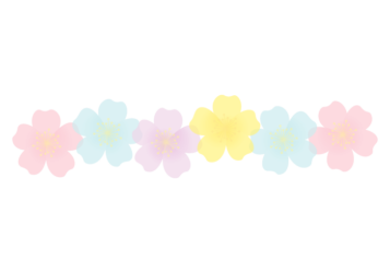 バラ（薔薇）の分割枠（一文字フレーム）