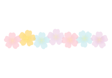 バラ（薔薇）の分割枠（一文字フレーム）