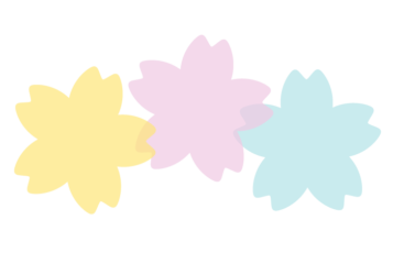 サクラ形の分割枠（一文字フレーム）
