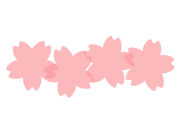 サクラ形の分割枠（一文字フレーム）