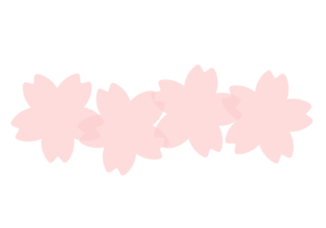 サクラ形の分割枠（一文字フレーム）