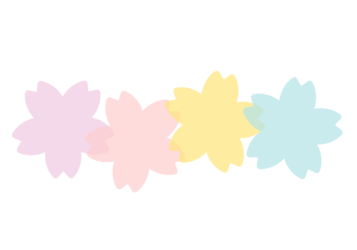 サクラ形の分割枠（一文字フレーム）