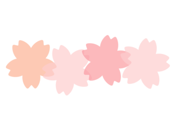 サクラ形の分割枠（一文字フレーム）