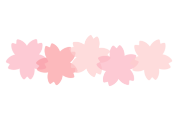 サクラ形の分割枠（一文字フレーム）