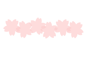 サクラ形の分割枠（一文字フレーム）