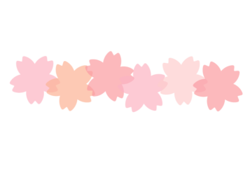 サクラ形の分割枠（一文字フレーム）