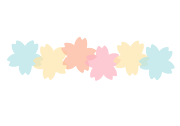 サクラ形の分割枠（一文字フレーム）