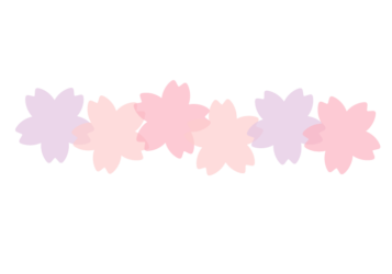 サクラ形の分割枠（一文字フレーム）