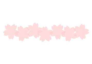 サクラ形の分割枠（一文字フレーム）