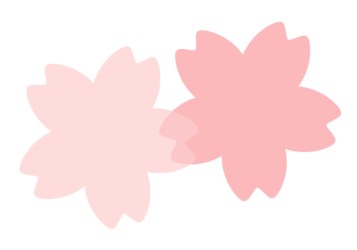 サクラ形の分割枠（一文字フレーム）