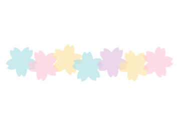 サクラ形の分割枠（一文字フレーム）