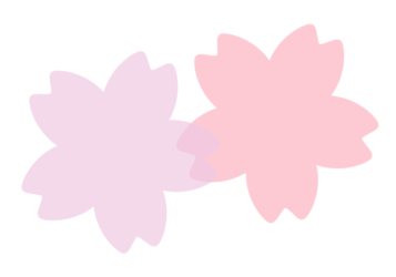 サクラ形の分割枠（一文字フレーム）