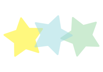 星形の分割枠（一文字フレーム）