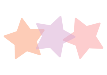 星形の分割枠（一文字フレーム）