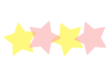 星形の分割枠（一文字フレーム）