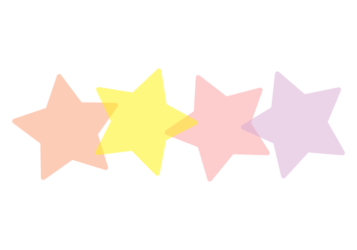 星形の分割枠（一文字フレーム）