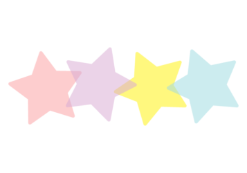 星形の分割枠（一文字フレーム）
