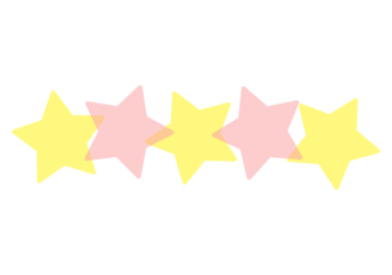 星形の分割枠（一文字フレーム）