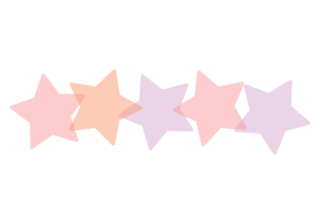 星形の分割枠（一文字フレーム）