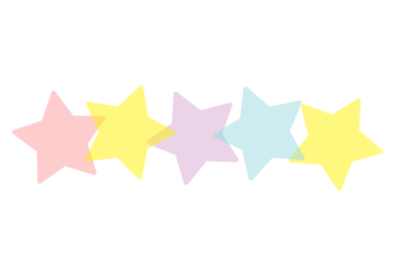 星形の分割枠（一文字フレーム）