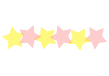 星形の分割枠（一文字フレーム）