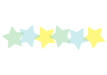 星形の分割枠（一文字フレーム）