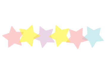 星形の分割枠（一文字フレーム）