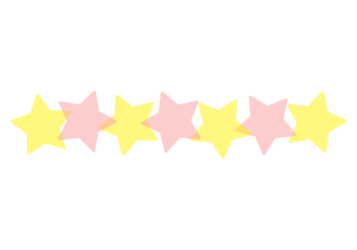 星形の分割枠（一文字フレーム）