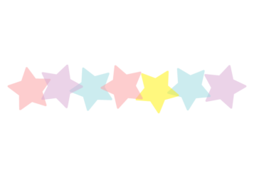 星形の分割枠（一文字フレーム）